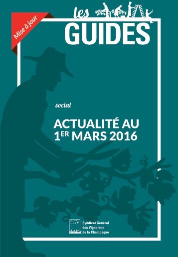Les Guides du SGV - Actualites sociales mars 2016