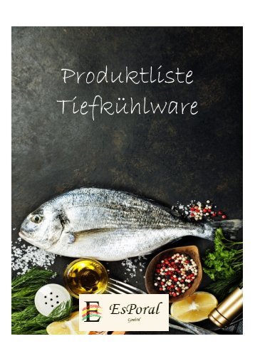 Produktkatalog EsPoral Tiefkuehl