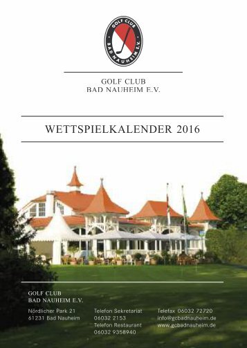 Wettspielkalender 2016