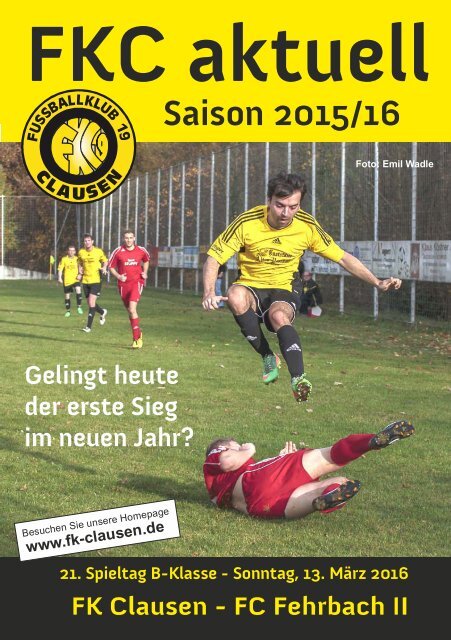 FKC Aktuell - 21. Spieltag - Saison 2015/2016