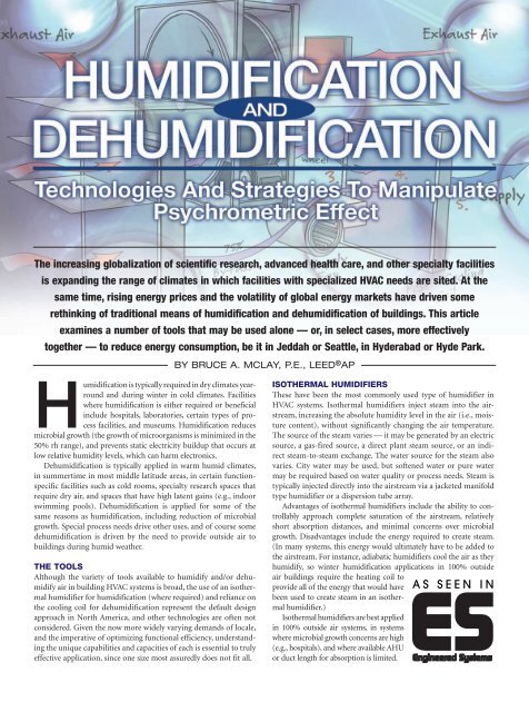 Humidification - Affiliated Engineers, Inc.
