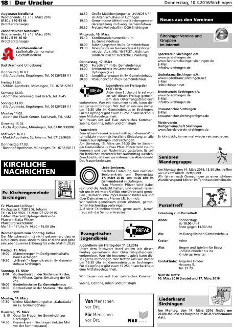 Der Uracher KW 10-2016