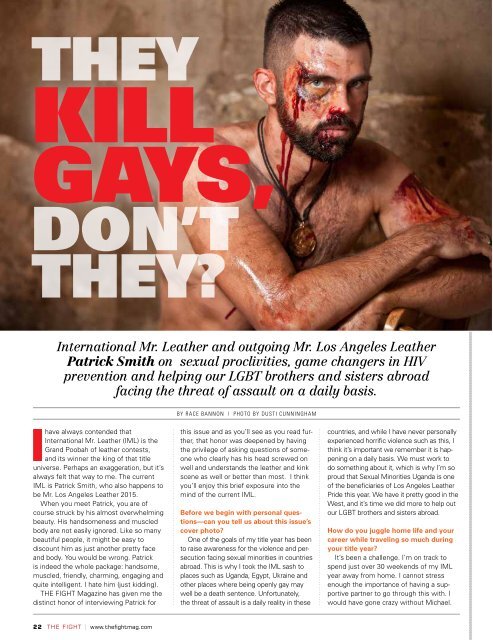 THE FIGHT SOCAL'S LGBTQ MONTHLY MAGAZINE MARCH 2016