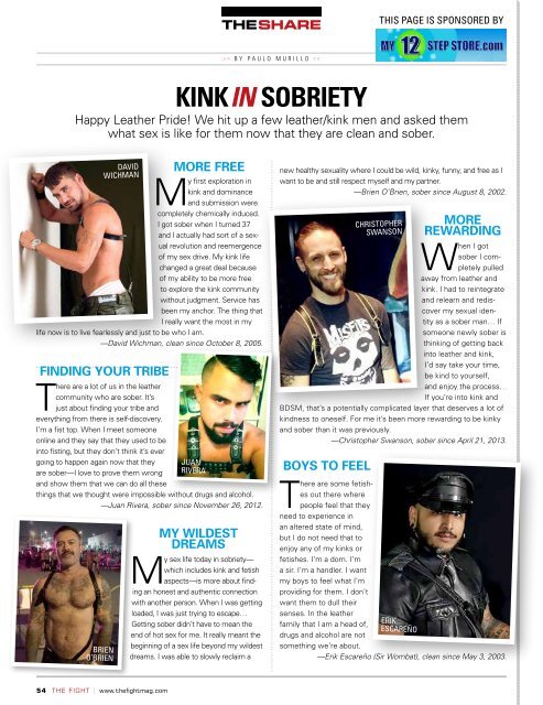 THE FIGHT SOCAL'S LGBTQ MONTHLY MAGAZINE MARCH 2016