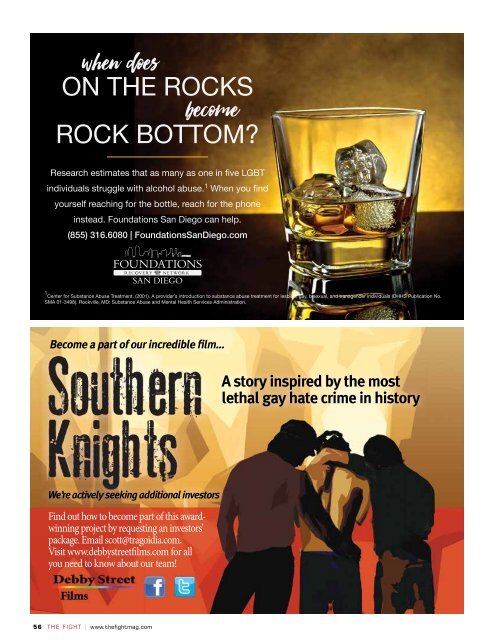 THE FIGHT SOCAL'S LGBTQ MONTHLY MAGAZINE MARCH 2016