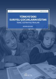 TÜRKiYE’DEKi SURiYELi ÇOCUKLARIN EĞiTiMi