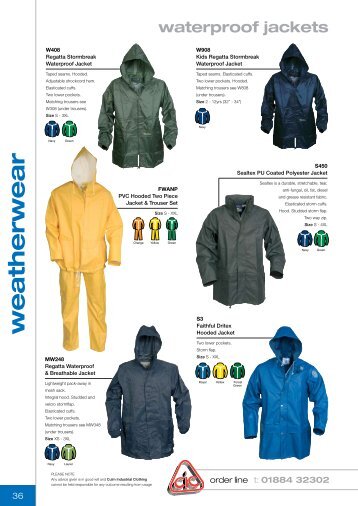 weatherwear waterproof jackets - Culm Industrial Clothing