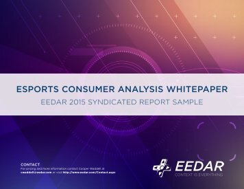 ESPORTS CONSUMER ANALYSIS WHITEPAPER