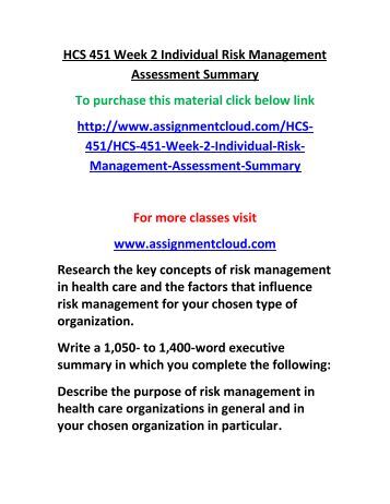 risk and quality management assessment summary Free essay: assessment summary of risk and quality management hcs/451 february 4, 2013 assessment summary of risk and quality management as i was reading. risk and quality management assessment summary Free essay: assessment summary of risk and quality management hcs/451 february 4, 2013 assessment summary of risk and quality management as i was reading.