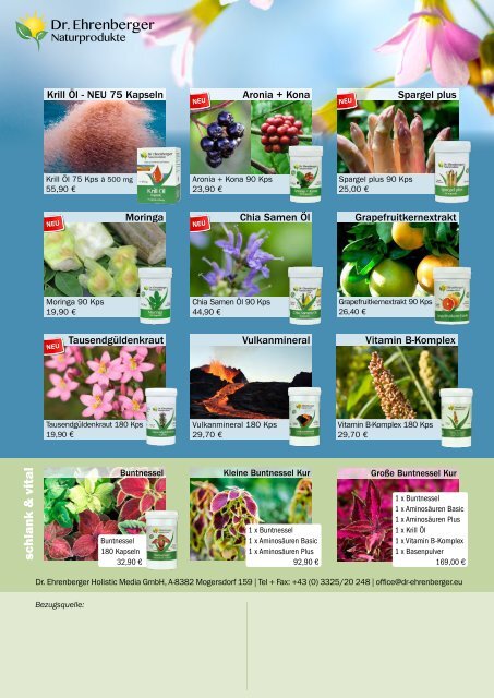 Zeitschrift Natur heilt 5 Sommer 2015