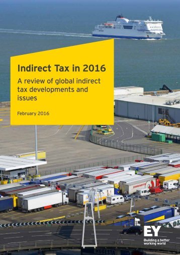 Indirect Tax in 2016