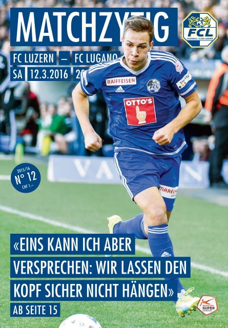 FC Luzern Programm 2015/16 FC Zürich Grasshopper Club 