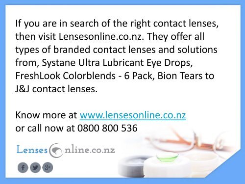 Buy Contact Lenses with Confidence