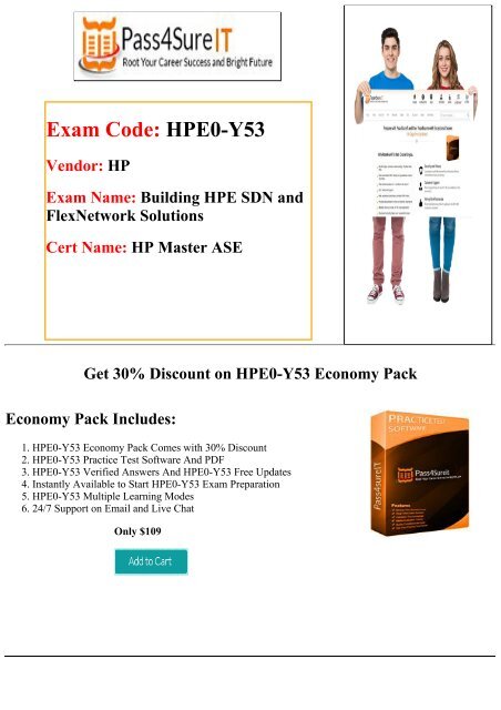 Pass4Sure HPE0-Y53 Exam Questions Updated 2016