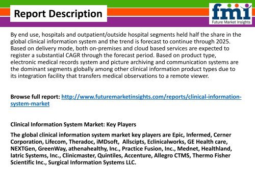 Clinical Information System Market