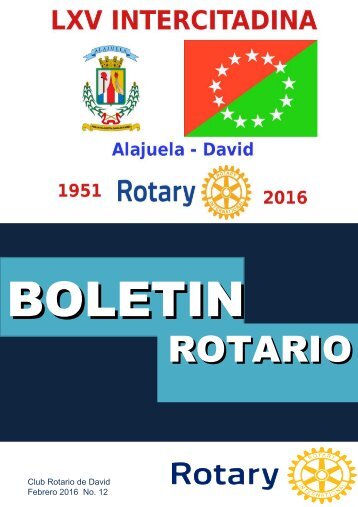 Boletín Rotario Febreo 2016
