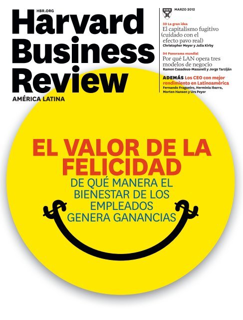 El valor de la felicidad - Harvard Business Review