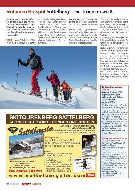 wipptalmagazin 2015-16 winter