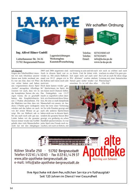 TVB-Hallenzeitung Ausgabe180