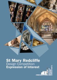 St Mary Redcliffe Architecture Competition Expression of Interest Booklet