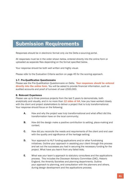 St Mary Redcliffe Architecture Competition Expression of Interest Booklet