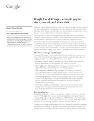 Google Cloud Storage – a simple way to store, protect, and share data