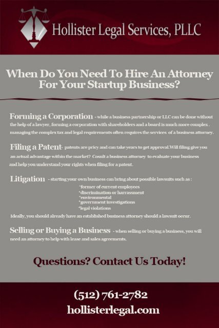 When Do I Need an Austin Startup Business Attorney