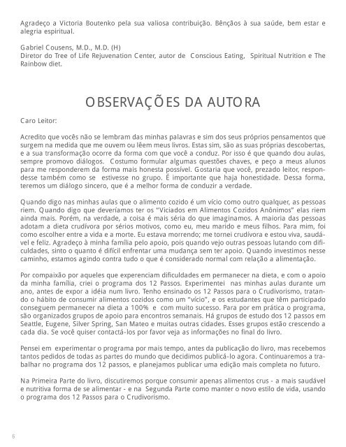 BOUTENKO, Victoria. 12 passos para o crudivorismo