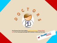 With Doctor Mailing List save time and marketing costs through planned campaigns