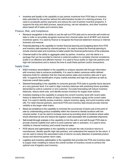 White Paper Channel Data Management: Enabling Data-Driven Decision Making