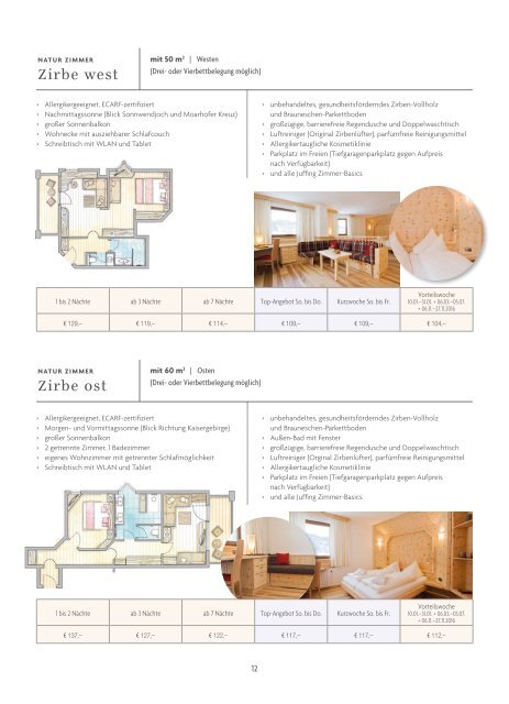 Juffing Preisliste 2016