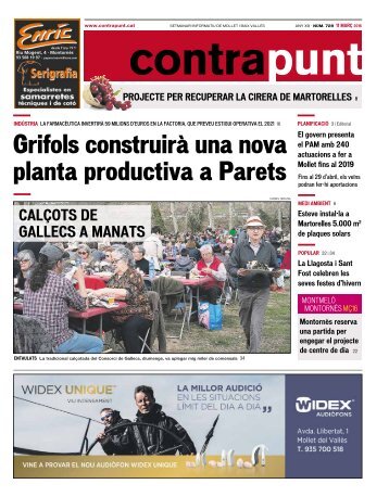 Grifols construirà una nova planta productiva a Parets