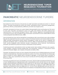PANCREATIC NEUROENDOCRINE TUMORS