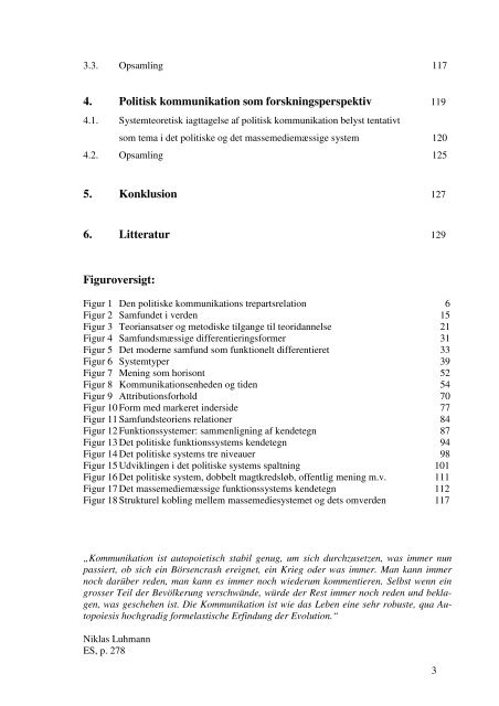 Politisk kommunikation og Luhmann