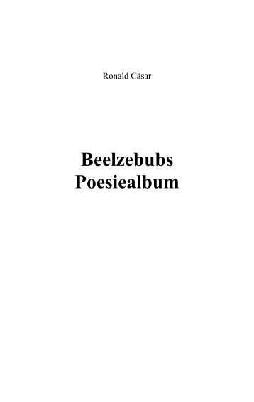 Beelzebubs Poesiealbum