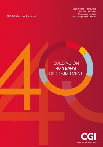 BUILDING ON 40 YEARS OF COMMITMENT