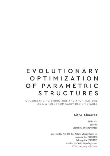 EVOLUTIONARY OPTIMIZATION OF PARAMETRIC STRUCTURES