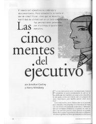 Las cinco mentes del ejecutivo - Henry Mintzberg y Jonathan Gosling, Harvard Business Review