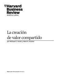 La creación de valor compartido - Michael E. Porter y Mark R. Kramer, Harvard Business Review