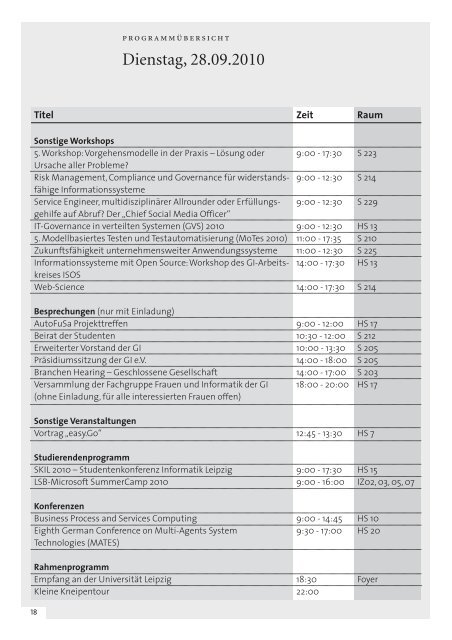 INFORMATIK 2010 Service Science – Neue Perspektiven für die ...