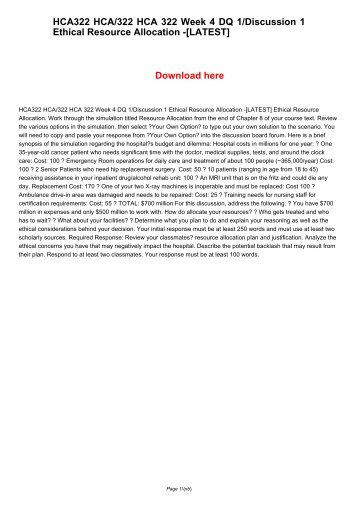 hca 322 discussion questions Hca 322 week 2 dq 2 courtroom drama courtroom drama your instructor will select one of the following court cases to dramatize in this week’s discussion board. hca 322 discussion questions Hca 322 week 2 dq 2 courtroom drama courtroom drama your instructor will select one of the following court cases to dramatize in this week’s discussion board.
