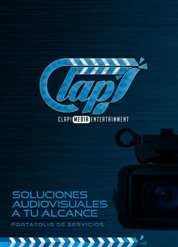 brochure portafolio servicios clap media