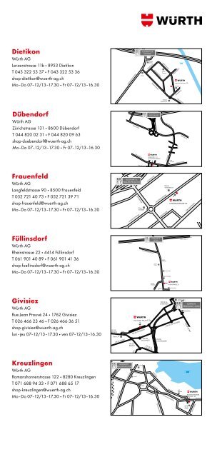 würth in ihrer nähe würth près de chez vous - Wuerth AG