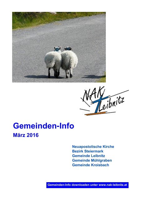 Gemeindeinfo März-April 2016