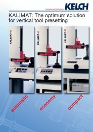KALiMAT: The optimum solution for vertical tool presetting