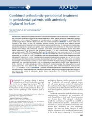 Combined orthodontic-periodontal treatment inÂ periodontal patients with anteriorly displacedÂ incisors