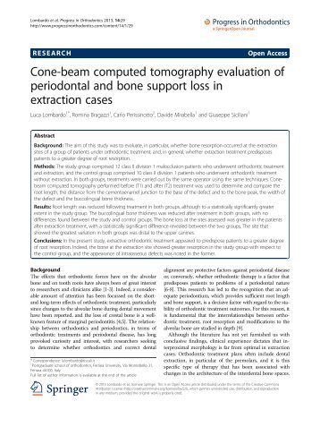 Cone-beam computed tomography evaluation of