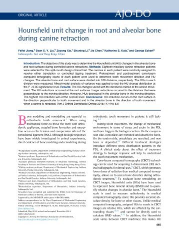 Hounsfield unit change in root and alveolar bone during canine retraction