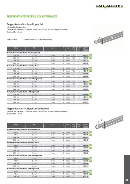 Heimwerkerprofile und Bleche