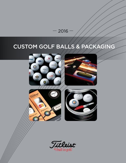 2016 Titleist Custom Ball & Packaging Brochure